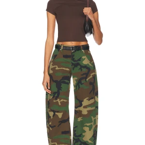 Classical High quality High waist Camo Chic Wide Leg Jeans Comfort Woman's Pants