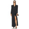 2025 New Design High quality Blazer style Side slit V neck Woman's Long Blazer Dress