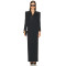 2025 New Design High quality Blazer style Side slit V neck Woman's Long Blazer Dress