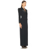 2025 New Design High quality Blazer style Side slit V neck Woman's Long Blazer Dress