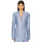 2025 New Design Fashionable V neck Slim High quality Elegant Light Customized Shiny Blazer