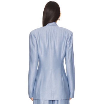 2025 New Design Fashionable V neck Slim High quality Elegant Light Customized Shiny Blazer