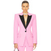 New Design Fashionable Ladies V neck Lightweight Shoulder pads High quality Blazer