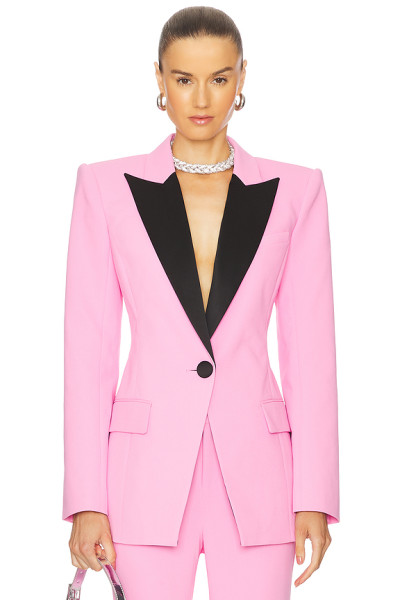 New Design Fashionable Ladies V neck Lightweight Shoulder pads High quality Blazer
