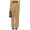 Effortless Elegant Wide Leg Belt Trims Double belts High quality Srtaight leg Woman's Leg