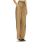 Effortless Elegant Wide Leg Belt Trims Double belts High quality Srtaight leg Woman's Leg
