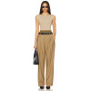 Effortless Elegant Wide Leg Belt Trims Double belts High quality Srtaight leg Woman's Leg