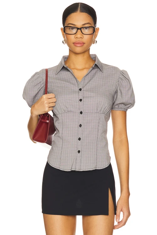 2025 New Design Hot sale T-shirt Bodycon Mini length Round neckline Woman's Top