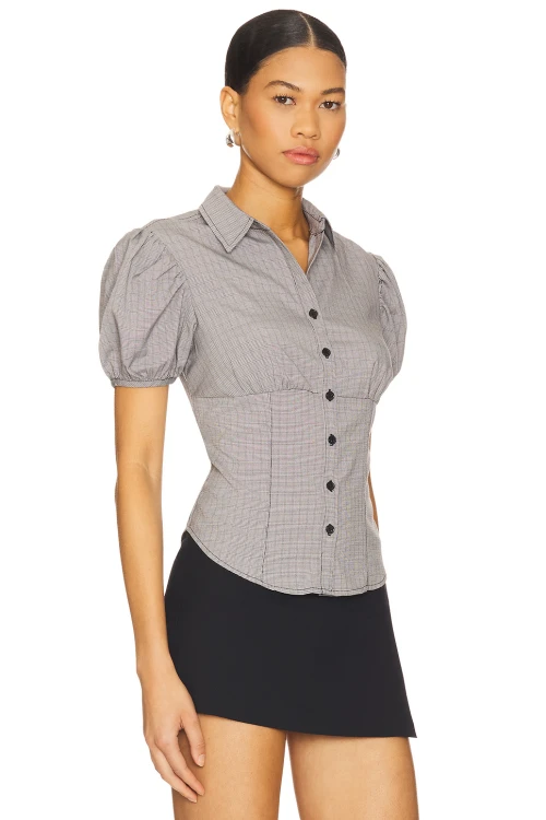2025 New Design Hot sale T-shirt Bodycon Mini length Round neckline Woman's Top