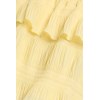 Sample Camisole Square Neckline Open Back Solid Color Tie-Strap Tiered Tank Top