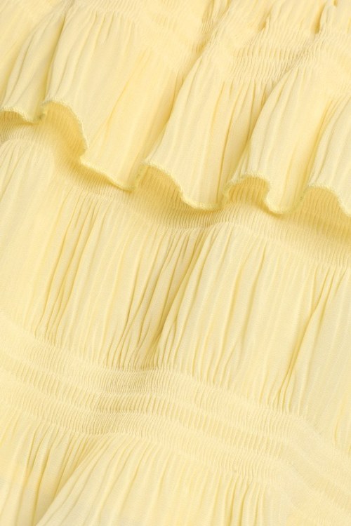 Sample Camisole Square Neckline Open Back Solid Color Tie-Strap Tiered Tank Top