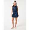 Jacket Combines a Vintage Silhouette Round Neckline Button Closure at Chest Sleeveless Short Tops