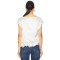 Fashionable Exquisite White Short Sleeved Lace Splicing Romantic Ruffled Edges Top