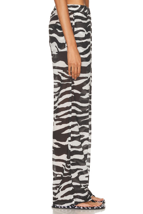 2025 Hot sale High quality Lightweight Straight Wide Leg Leopard print Woman's Pants