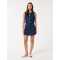 Jacket Combines a Vintage Silhouette High-Waist Design A-Line Silhouette Short Skirt