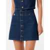 Jacket Combines a Vintage Silhouette High-Waist Design A-Line Silhouette Short Skirt