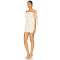 Hot Sale Off the Shoulder Fitted Short Length Beige Single Shoulder Bow Design Dress