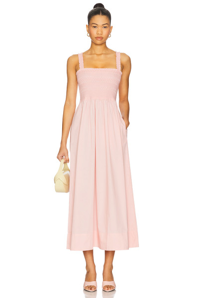 2025 Hot sale High quality Exquisite Square neck Camisole Elegant Sexy Woman's Midi Dress