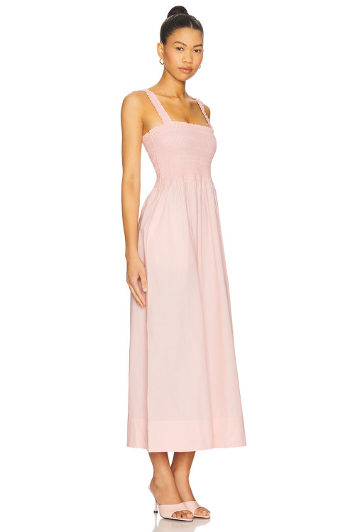 2025 Hot sale High quality Exquisite Square neck Camisole Elegant Sexy Woman's Midi Dress