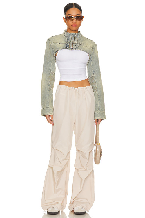 Hot sale Fashionable High quality High waist Adjustable Waist Belt Customized Ladies Pants