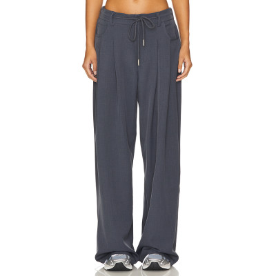 Custom Logo 2025 High quality Hot sale Adjustable Belt Trim Woman's Long Pants