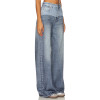 Fashionable 2025 High quality Denim Straight Wide leg Customized logo Woman's Maxi Pants