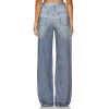 Fashionable 2025 High quality Denim Straight Wide leg Customized logo Woman's Maxi Pants