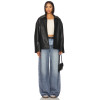 Fashionable 2025 High quality Denim Straight Wide leg Customized logo Woman's Maxi Pants