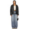 Fashionable 2025 High quality Denim Straight Wide leg Customized logo Woman's Maxi Pants