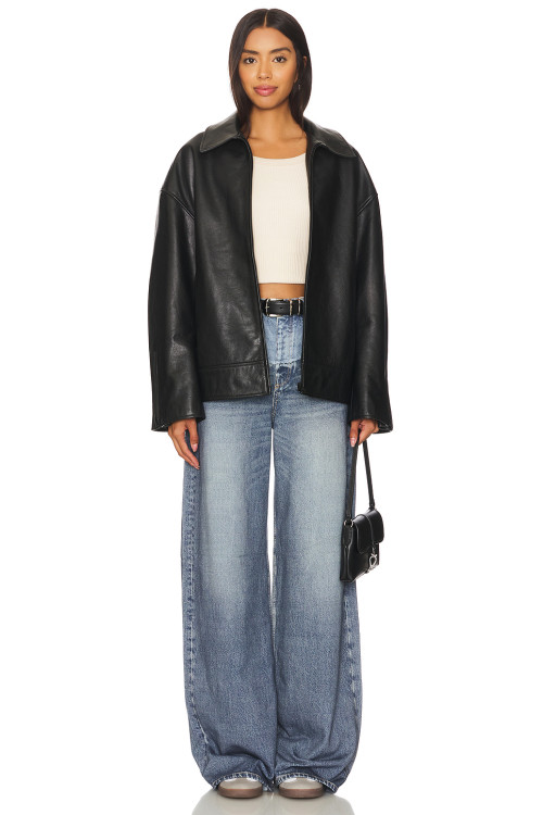 Fashionable 2025 High quality Denim Straight Wide leg Customized logo Woman's Maxi Pants