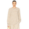 Casual Round Neckline Loose Slim Fit Plain One-Sided Long Sleeve Long Tops