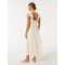 Sample Cute V-neckline With Ruffle Trim And Tie Detail Camisole  A-Line Silhouette Dress