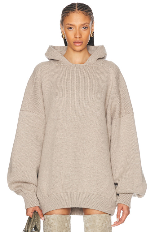 2025 Oversized Fashionable Comfortble Soft Simple Knitted Casual Woman's Hoodies
