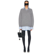 New style High quality Fashionable Comfortble Soft Simple Knitted Casual Woman's Sweater