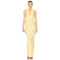 Customized 2025 Fashionable Halter v neck Open Back High quality Woman's Long Dress