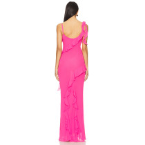 2025 New Design High quality Camisole Backless Fashionable Exquisite Woman's Maxi Dress
