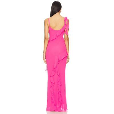 2025 New Design High quality Camisole Backless Fashionable Exquisite Woman's Maxi Dress