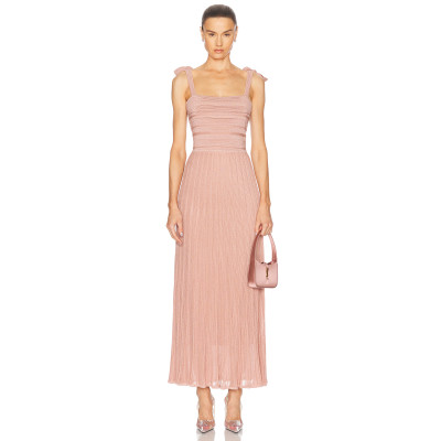 Exquisite High quality Sexy Elegant Camisole Deep Square Neck Woman's New style Long Dress