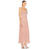 Exquisite High quality Sexy Elegant Camisole Deep Square Neck Woman's New style Long Dress