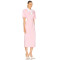 High quality Custom Logo Back Vent Front Button Trim Invisible Zipper Woman's Midi Dress