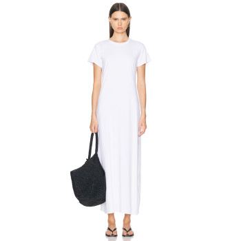 2025 Hot sale High quality Casual Leisure Round neckline Lightweight Woman's Maxi Dress