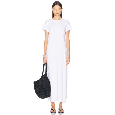 2025 Hot sale High quality Casual Leisure Round neckline Lightweight Woman's Maxi Dress