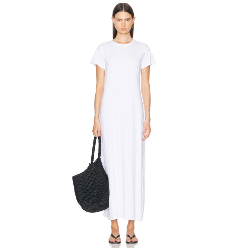 2025 Hot sale High quality Casual Leisure Round neckline Lightweight Woman's Maxi Dress