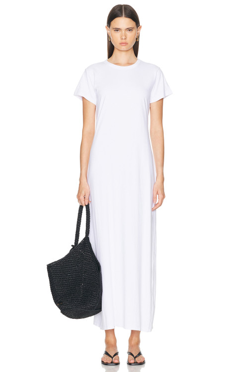 2025 Hot sale High quality Casual Leisure Round neckline Lightweight Woman's Maxi Dress