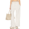 Fashionable 2025 High quality Lightweight Straight Wide leg Customized logo Woman's Maxi Pants