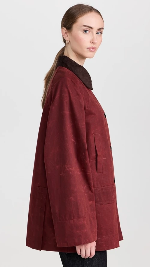Fashion Casual  Collared Neck Welt And Flap Front Pockets Long Sleeve  Solid Color Coat