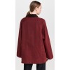 Fashion Casual Collared Neck Welt And Flap Front Pockets Long Sleeve Solid Color Coat