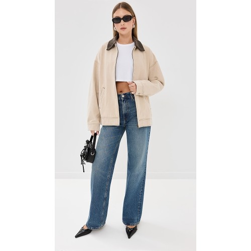Fashion Collared Neck Slant Hip Pockets Long Sleeve  Solid Color Casual  Coat