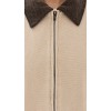 Fashion Collared Neck Slant Hip Pockets Long Sleeve  Solid Color Casual  Coat