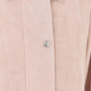 Casual  Collared Neck Snap flap and hidden zip placket Long Sleeve  Solid Color Fashion Coat